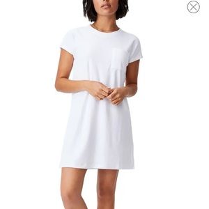 NWT Cotton On Terry T-shirt Dress - White, Size S